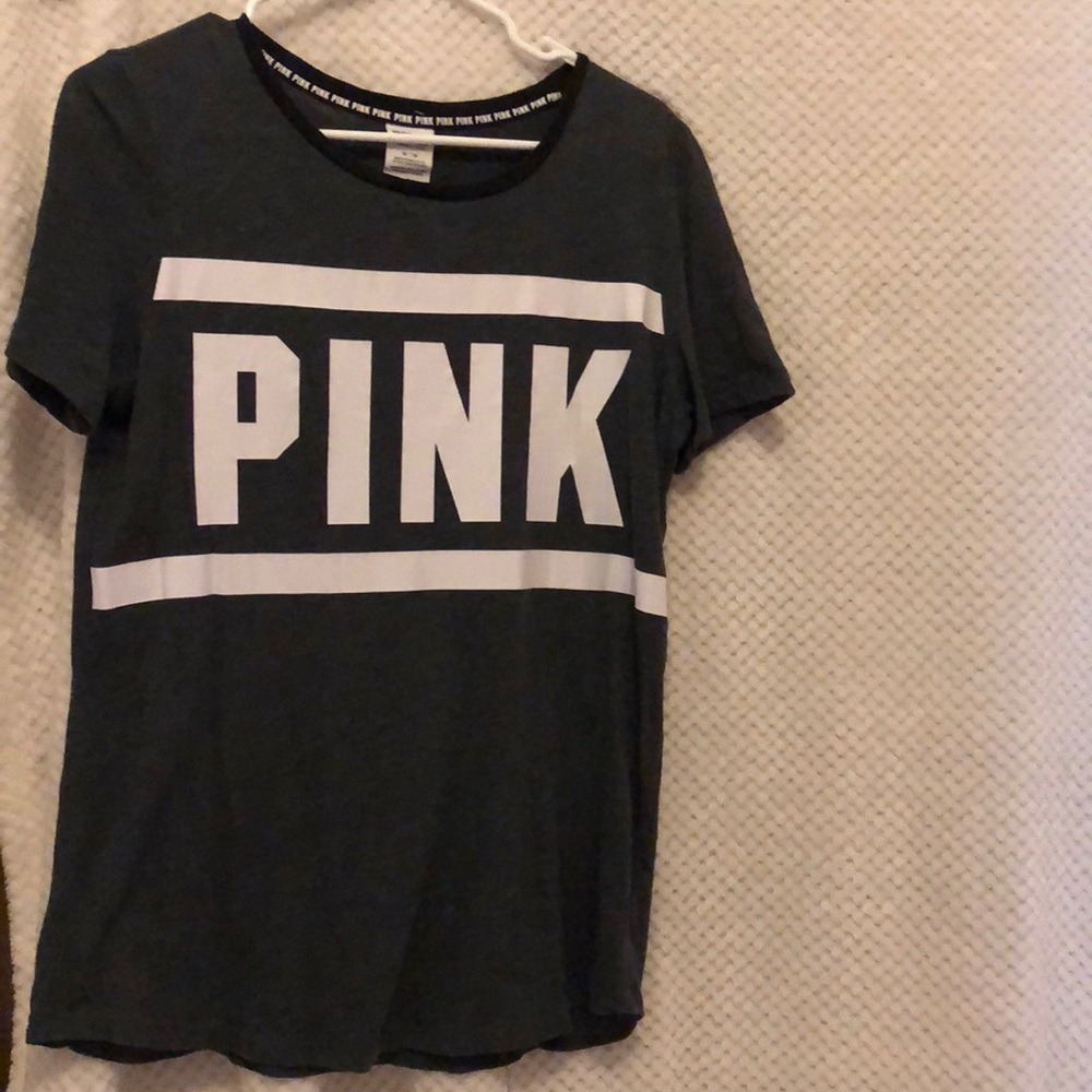 Grey shirt from pink